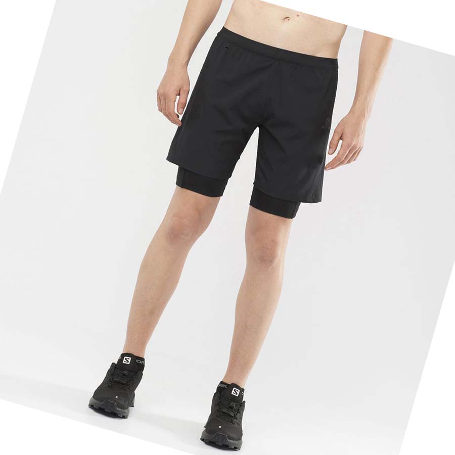 Bermudas Salomon CROSS TWINSKIN Hombre Negros | MX 3152SGL